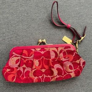Coach Red Clutch Bag